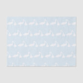 Stork Boy Baby shower Blue Tissue Paper Tissuepapier (Voorkant)