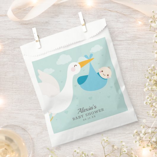 Stork Boy Bundle-Baby shower Bedankzakje (Geknipt)
