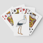 Stork Bride Veil Wedding Pokerkaarten (Achterkant)