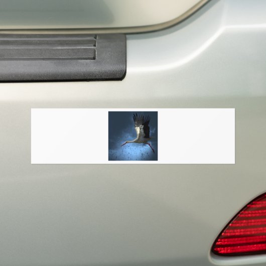 Stork Bumpersticker (Op auto)