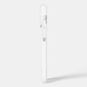 Stork Carrying Baby iPhone Case - Aangepaste tekst (Achterkant / Links)