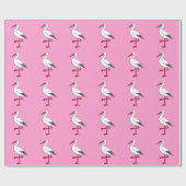 Stork cartoon cadeaupapier (Vlak)