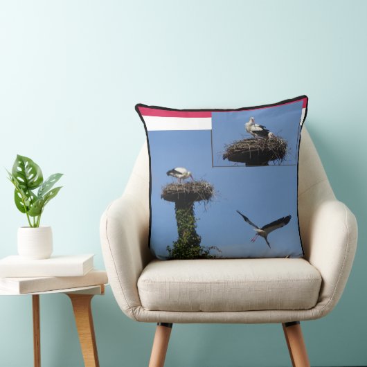 Stork Collage Sierkussen (Stoel)