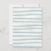 Stork Crest Waterverf Baby Jongensdouche Kaart (Achterkant)