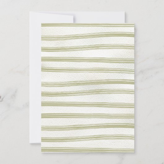 Stork Crest Waterverf Baby shower Kaart (Achterkant)