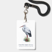 Stork Doula Badge (Achterkant met lanyard)
