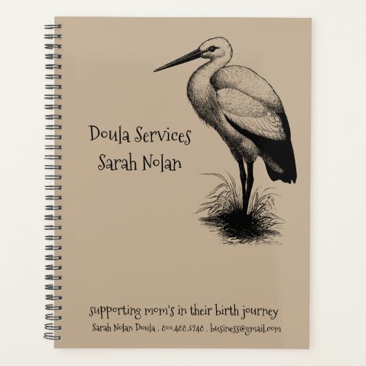 Stork Doula Promotional Business Planner (Voorkant)