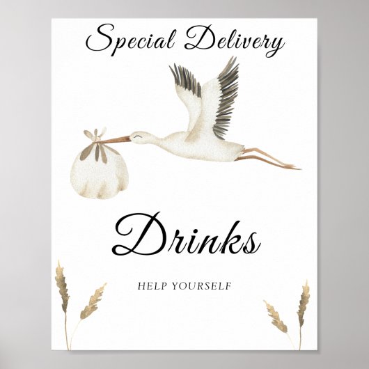 STORK - DRINKEN, HELP JEZELF POSTER (Voorkant)