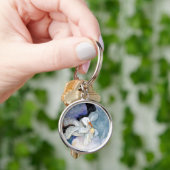 Stork en Baby Sleutelhanger (Hand)