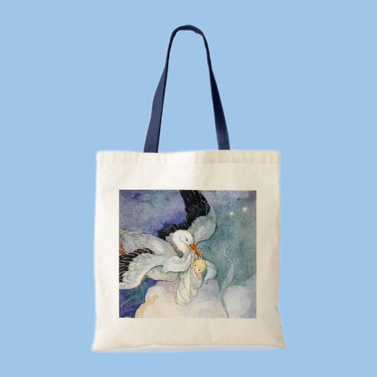Stork en Baby Tote Bag