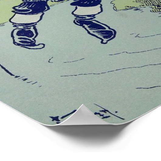 Stork en Scarecrow Poster (Hoek)