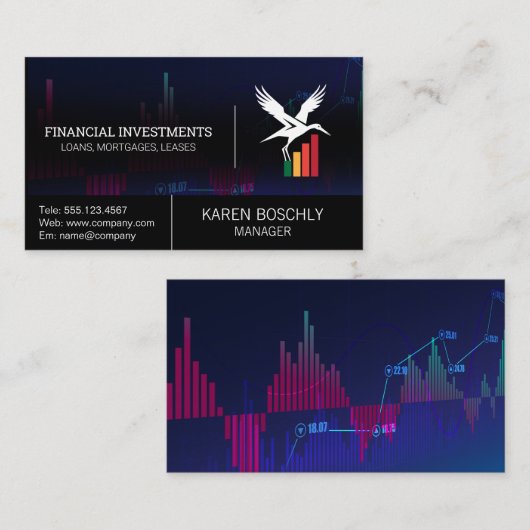 Stork Finance Grafiek | Investering Visitekaartje (Voorkant / Achterkant)