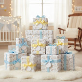 Stork Gift Wrap voor Precious Arrivals! Inpakpapier Vel