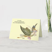 STORK GIRL BABY SHOWER AANKONDIGING (Achterkant)