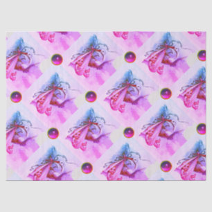 STORK GIRL BABY SHOWER PINK PAARSE GEMSTONES TISSUEPAPIER