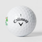 Stork Grandpa/oom Baby Announcement Golf Balls Golfballen (Logo)