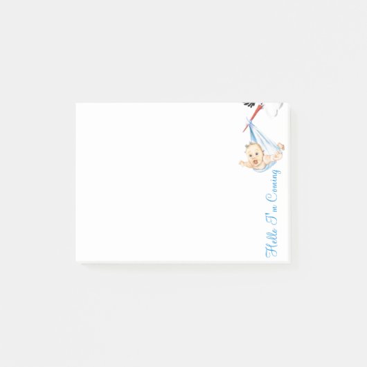 Stork heeft een Baby Funny Post-it® notes (Voorkant)