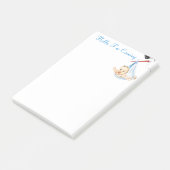 Stork heeft een Baby-Post-it® notes (Schuin)