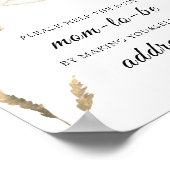 Stork - Help de drukke moeder-to-be geadresseerde Poster (Hoek)