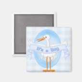 Stork Het is een Jongen Magnet. Magneet (Voorkant / Achterkant)