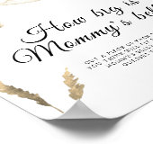 Stork - hoe groot is het buikspel van mama poster (Hoek)