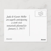 Stork-horloge Briefkaart (Achterkant)