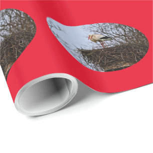 Stork in Nest Cadeaupapier