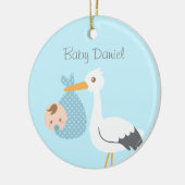 Stork levert Cute Baby Nursery Room Decor Keramisch Ornament (Links)
