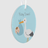 Stork levert Cute Baby Nursery Room Decor Ornament (voorkant)
