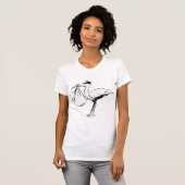 Stork met een Baby vrouwen T-shirt (Voorkant volledig)
