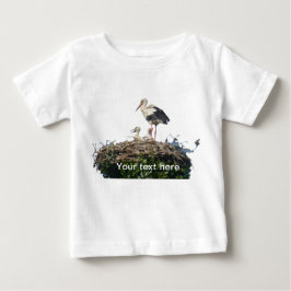 Stork met Young Baby T-Shirt