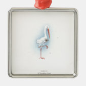  Stork Metalen Ornament (Voorkant)