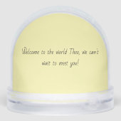 Stork New Arrival Sneeuwbol (Achterkant)