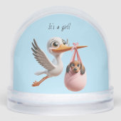 Stork New Arrival Sneeuwbol (Voorkant)