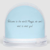 Stork New Arrival Sneeuwbol (Achterkant)