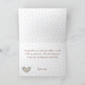 Stork New Baby Boy Wenskaart Kaart (Binnen)