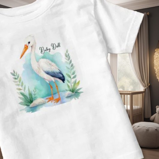  Stork Nursery set Baby pop Kinder Shirts