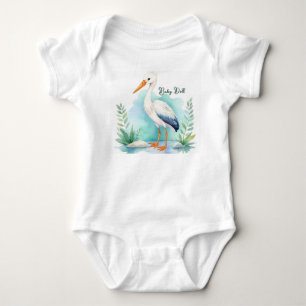  Stork Nursery set Baby pop Romper