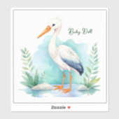 Stork Nursery set Baby pop Sticker (Vel)