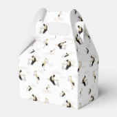 Stork Pasgeboren Baby Boy Meisje Patroon Bedankdoosjes (Achterkant)