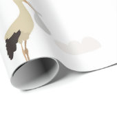 Stork Pasgeboren Baby Boy Meisje Patroon Cadeaupapier (Rol Hoek)