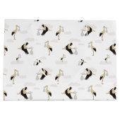 Stork Pasgeboren Baby Boy Meisje Patroon Groot Cadeauzakje (Achterkant)