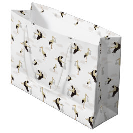 Stork Pasgeboren Baby Boy Meisje Patroon Groot Cadeauzakje