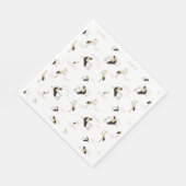 Stork Pasgeboren Baby Boy Meisje Patroon Servet (Hoek)