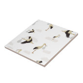 Stork Pasgeboren Baby Boy Meisje Patroon Tegeltje (Zijkant)