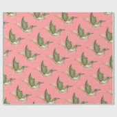 STORK PINK BABY GIRL SHOWER CADEAUPAPIER (Vlak)