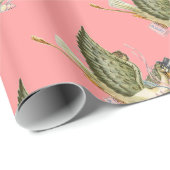 STORK PINK BABY GIRL SHOWER CADEAUPAPIER (Rol Hoek)