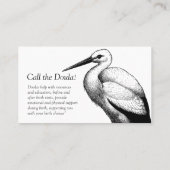 Stork roept de Doula Visitekaartjes (Achterkant)