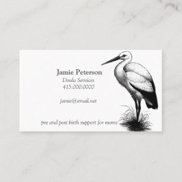 Stork roept de Doula Visitekaartjes