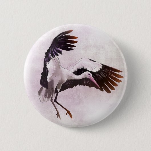 Stork Ronde Button 5,7 Cm (Voorkant)
